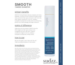 10 SUDZZ SMOOTH TAMING SHAMPOO